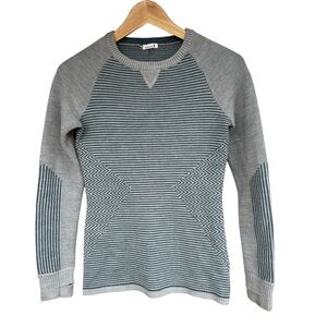 Smartwool Dacono Women Ski Sweater Merino Wool Blend Crew Neck Pullover Size XS